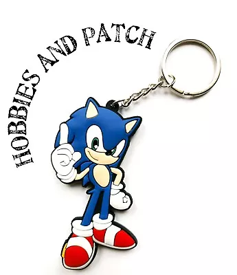 Sonic The Hedgehog Rubber Gadget Porcupine Blue Keychain Keychain • £4.63