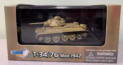 Dragon Armor 1:72 German Captured T-34/76 Tank Beutepanzer Russia 1943 No. 60216 • $39.95