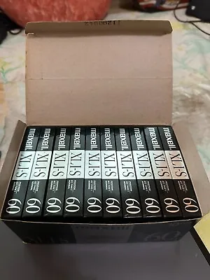 MAXELL XLI-S 60 Blank Audio Cassette Tapes 10 Pack NOS New Sealed • $416.98