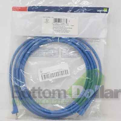 Leviton CAT Blue 62460-15L Extreme 6+ 15 FT CAT.6 Ethernet Standard Patch Cord • $7.49