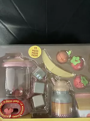 Disney Wooden Kitchen Smoothie Play Set Blender Food Minnie Mouse Fruit 11 Piece • $49.99