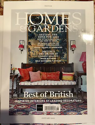 British Homes & Gardens Magazine January 2022 • $10.99