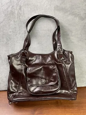 Franklin Covey Women’s Reddish Brown Faux Leather Laptop Tote Shoulder Bag • $24.99