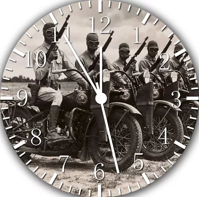 Military Motorcycle Frameless Borderless Wall Clock Nice For Gifts Or Decor E363 • $22.95