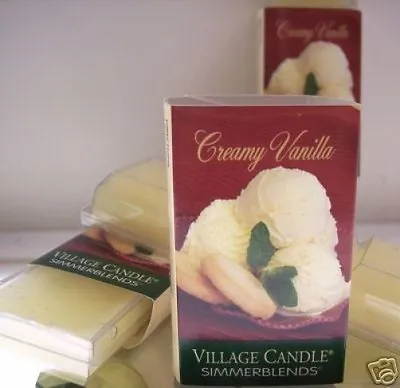 Village Candle 3 Simmer Blends /Tart CREAMY VANILLA  *HTF FREE USA Shipping • $13.50