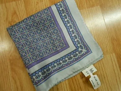 NWT Designer JOSEPH ABBOUD Small Square SILK Hanky Scarf Mens Pocket Square 14  • $19.95