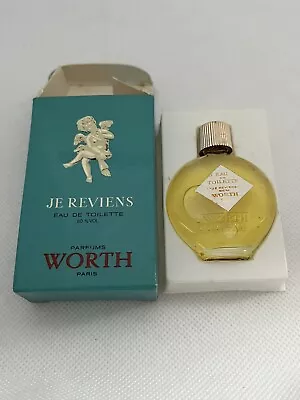 Vintage WORTH By JE Reviens Eau De Toilette Splash 7 Ml Mini In Box NOS Estate • $9.99