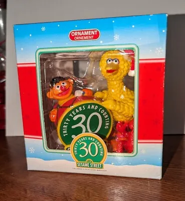 Sesame Street 30th Anniversary Ernie Big Bird & Elmo Ornament Curt S Adler 4.5  • $16