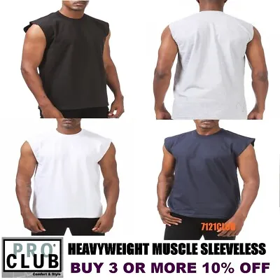 Pro Club Sleeveless T Shirts Mens Heavyweight Muscle Tank Top Big And Tall M-7xl • $14.95