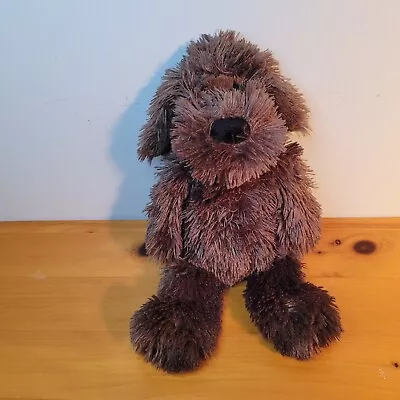 Mary Meyer FabFuzz Shaggy Dog 14  Plush Soft Stuffed Animal Chocolate Brown Pup • $15.29