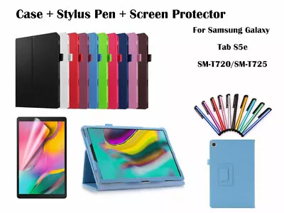  For Samsung Galaxy Tab S5e 10.5  T720 T725 Flip PU Leather Smart Case Cover • $5.50