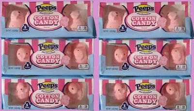 Peeps Cotton Candy Marshmallow 5-Chicks Easter Candy Pack Gluten/Fat Free 1.5oz • $6.74
