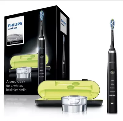 Philips Sonicare Electric Toothbrush Diamond Clean Black Edition Free Post • $189.99