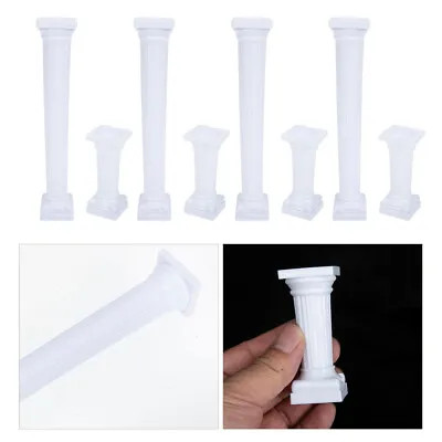  8 Pcs Plastic Roman Pillar Wedding Cake Separator Support Rod • £11.19