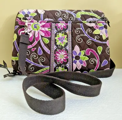 Vera Bradley Purple Punch Tablet Case Hard Shell IPad Mini Laptop Bag Crossbody • $39.99