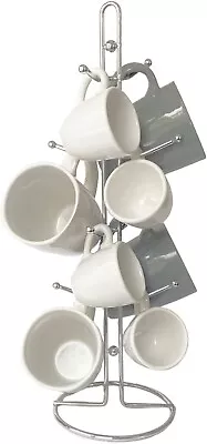 Coffee Mug Cup Holder Stand Rack Tree Teacups Arm Counter Hook Stainless Steel • $19.99