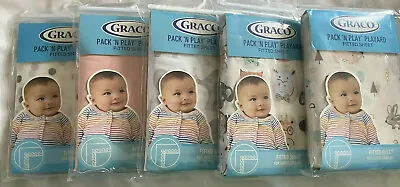 Graco Pack 'N Play Playard Fitted Sheet Multiple Colors & Patterns New • $12.95