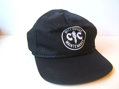Millwright Maintenance Musty Hat Black Snapback Baseball Cap • $15.99