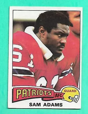 (1) Sam Adams 1975 Topps # 347 Patriots  Rookie Ex-mt  Card (w7150)   • $1.31