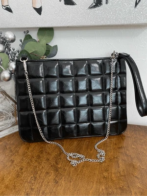 $27 • Buy Zara Party Cocktail Clutch Bag Wristlet Handbag Shoulder Chain Strap Quilted