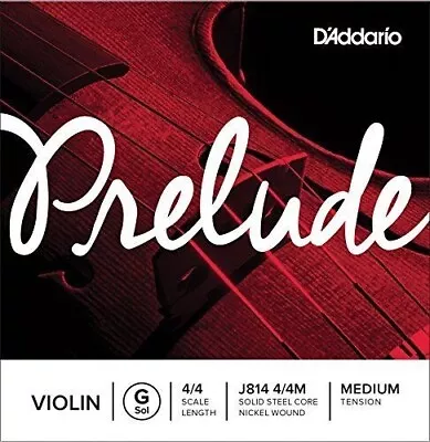 D'Addario Prelude Violin Single G String 4/4 Scale Medium Tension • $7.89