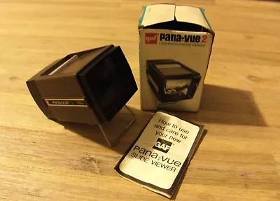 Pana-vue 2 Lighted 2x2 Slide Viewer Tested Working 35mm Battery Operated In Box • $59.95