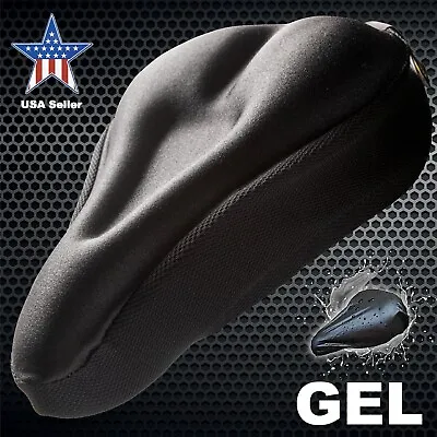 Gel Bike Seat Cushion Cover Women Men Comfort Soft Compatible With Peloton Seat • $10.99