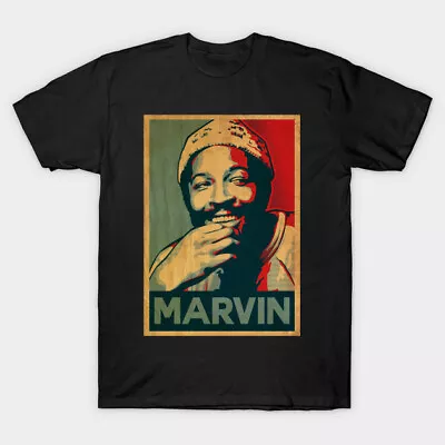 American Men Marvin Gaye T-Shirt Short Sleeve Black Unisex Size S-234XL CC724 • $22.79