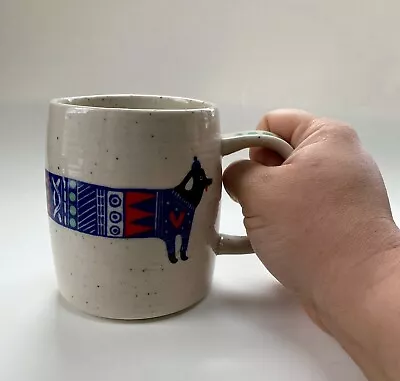 Anthropologie Sowie Sowies Dog With Sweater Coffee Mug Cup Dachshund NEW • $18