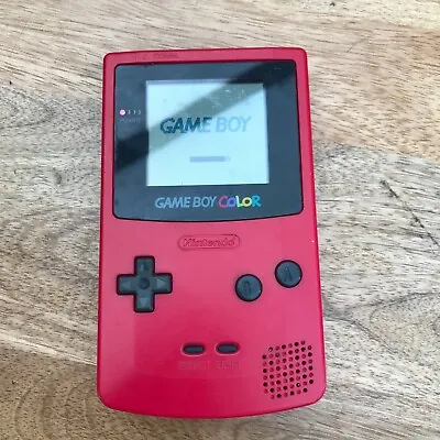 Nintendo Gameboy Color CGB-001 Berry Red WORKING • £54.99