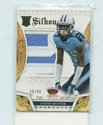 $5.50 • Buy Justin Hunter 2013 Panini Crown Royale Rookie Jersey Letter Patch #d /99