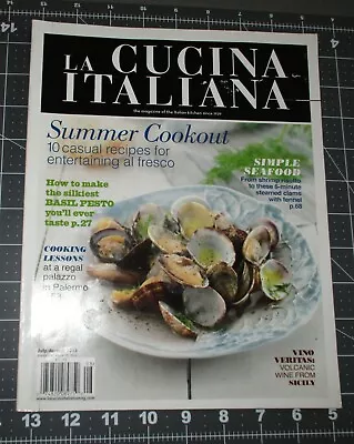 LA CUCINA ITALIANA MAGAZINE  Summer Cookout Simple Seafood Shrimp Risotto  Clams • $8.95