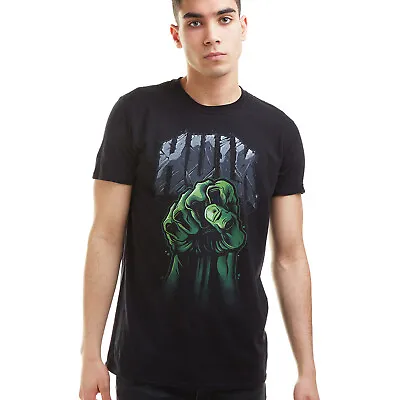 Official Marvel Mens The Incredible Hulk Fist T-shirt Black S - XXL • £13.99