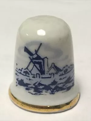 Windmill Thimble Vintage Souvenir Collectible • $3.95