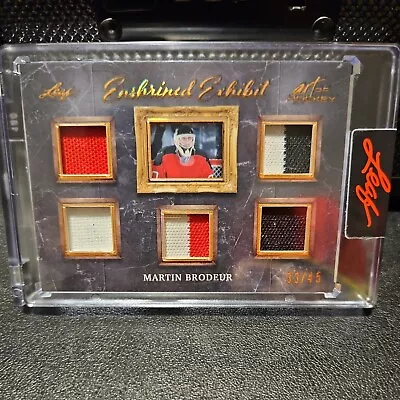 Martin Brodeur 2022 Leaf Art Of Hockey Enshrined Exhibit Patches /45 • $45