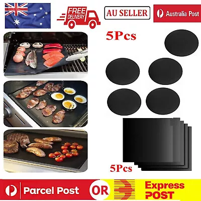 BBQ Grill Mat Reusable Bake Sheet Resistant Meat Barbecue Non-Stick Party • $15.49