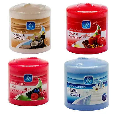 Scented Pillar Block Candles Various Colour Fragrances With Long Burning Hours • £7.59