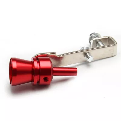 1X Car Exhaust Pipe Red Turbo Sound Whistle Simulator Roar Maker Loud M • $4.99