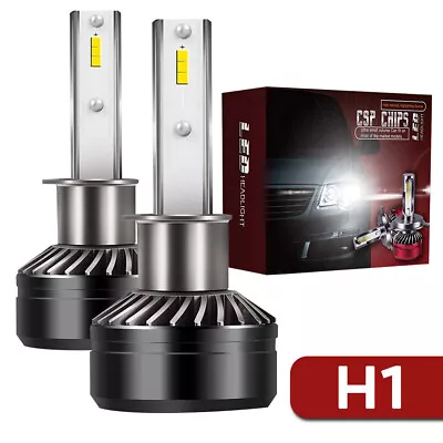 H1 LED Headlight Low Beam Bulbs Conversion Kit Super Bright 6000K • $2.99