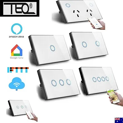 $46 • Buy Tuya Zigbee WiFi  Smart Switch Home Touch Light Wall Panel Alexa Google 