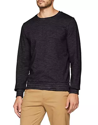 S. Oliver Mens Sweatshirt Jumper Sweater - Black Melange - Uk M • $18.66