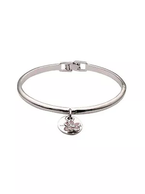 NWT Marc Jacobs New Hinge Cuff Bracelet Silver-Tone Crystal Flower • $75