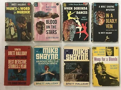 Mike Shayne By Brett Halliday - Lot Of 8 Paperbacks - Dell First Printings • $24