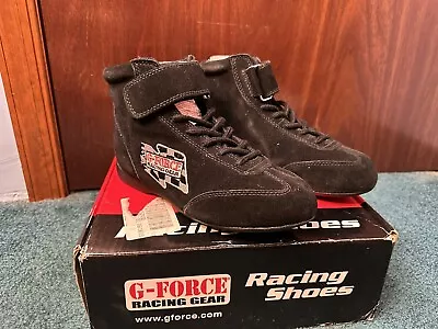 G-Force GF235 Midtop Boot SFI 3.3/5 Size 6 Black Racing Shoes • $57.95