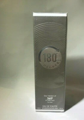 $10 • Buy 180 Degrees Men's Cologne 3.4 Oz EAU DE TOILETTE. Impression Of 360 Degrees.