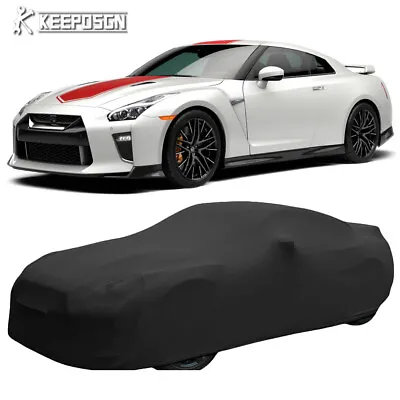 For NISSAN GT-R R33 R34 R35 Stretch Satin Car Cover Dustproof Indoor Protector • $149.57