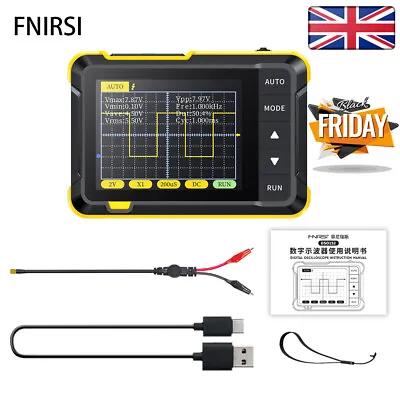 FNIRSI-Dso Digital Handheld Oscilloscope 2.5MS/s 200KHz Analog Bandwidth C2Y4 • £25.29