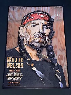 $150 • Buy Willie Nelson Norah Jones Original Concert Poster AOMR Fillmore 2002