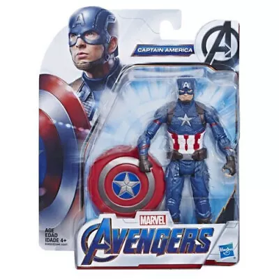 Marvel Avengers Captain America Kids Superhero 6  Action Figure Official Hasbro • £9.48