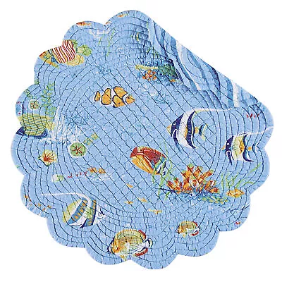 Reef Paradise Round Single Placemat 17 C&F Home • $13.99